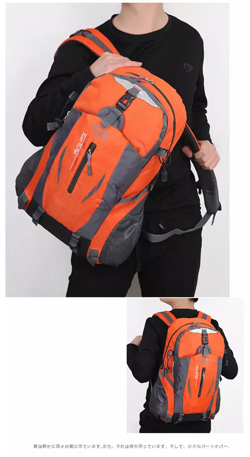 Nova mochila de viagem unissex, feminina e masculina, caminhadas ao ar livre, montanhismo, grande capacidade, leve, ciclismo, acampamento