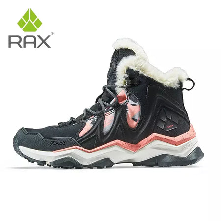 Rax à prova dwaterproof água caminhadas sapatos homens inverno ao ar livre tênis para homens botas de neve de pelúcia montanha botas de neve turismo ao ar livre sapato de corrida