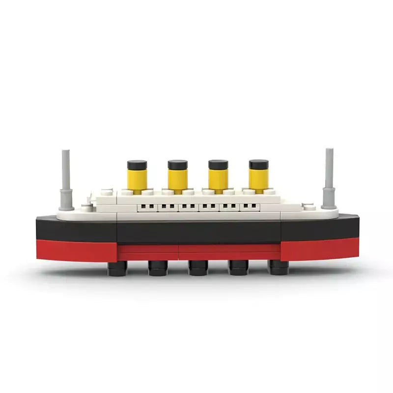 Titanic quebrar em meio rms cruzeiro afundou blocos de construção moc navio barco 3d modelo plástico diy steamboat presentes crianças brinquedos cidade filme