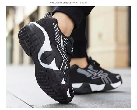Crianças meninos sapatos escola esportes moda couro para crianças tênis casuais menino correndo andando sapato ao ar livre