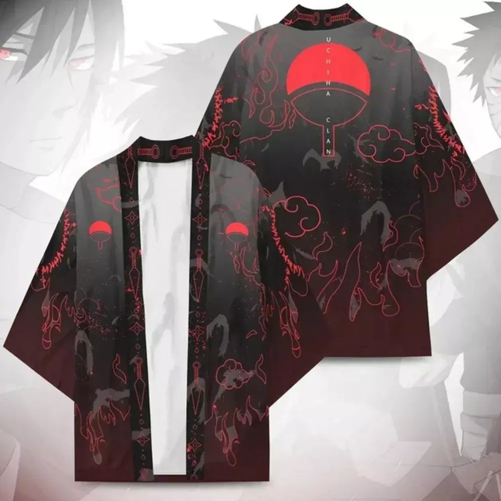 Anime naruto manto cosplay traje kakashi konoha madara haori sasuke quimono uchiha madara casaco cardigan pijamas roupão