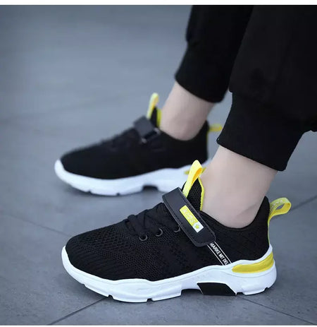Crianças sapatos antiderrapantes respirável malha sapatos da criança conforto tênis de corrida marca meninas meninos sapatos casuais crianças moda tênis