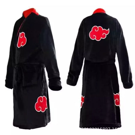Naruto anime uzumaki akatsuki roupões de banho pijamas homem cosplay trajes para casa yondaime namikaze roupão de banho térmico pijama