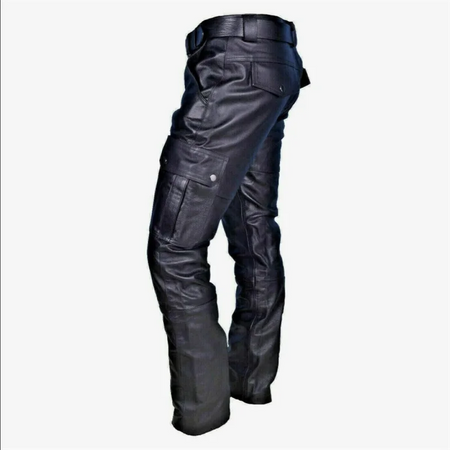 Novos Homens Calças De Couro Preto/Vermelho/Marrom Moda Masculina Dança Festa Calças Casuais Tamanho Grande 5XL