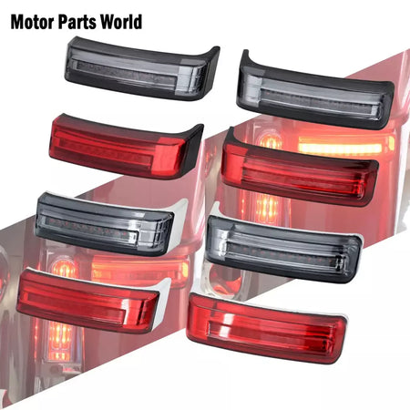 Alforje led para motocicleta, lâmpada de giro, luzes de freio para harley touring road king 97-2022 electra street glide cvo limitado