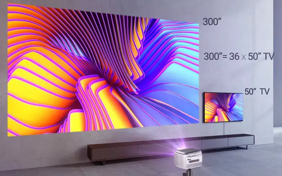 BYINTEK R20 Max Mini Projetor 4K DLP Smart WiFi Android 11.0 LED 1080P Projetores de home theater ao ar livre com bateria de 15600mAh