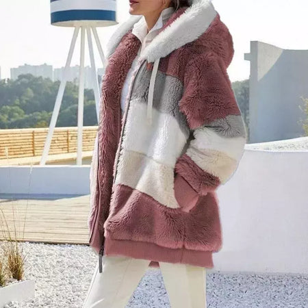 Casaco de capuz extragrande feminino com bolsos macios, streetwear quente, casaco solto, Lady Outerwear, outono, inverno, novo, 2023