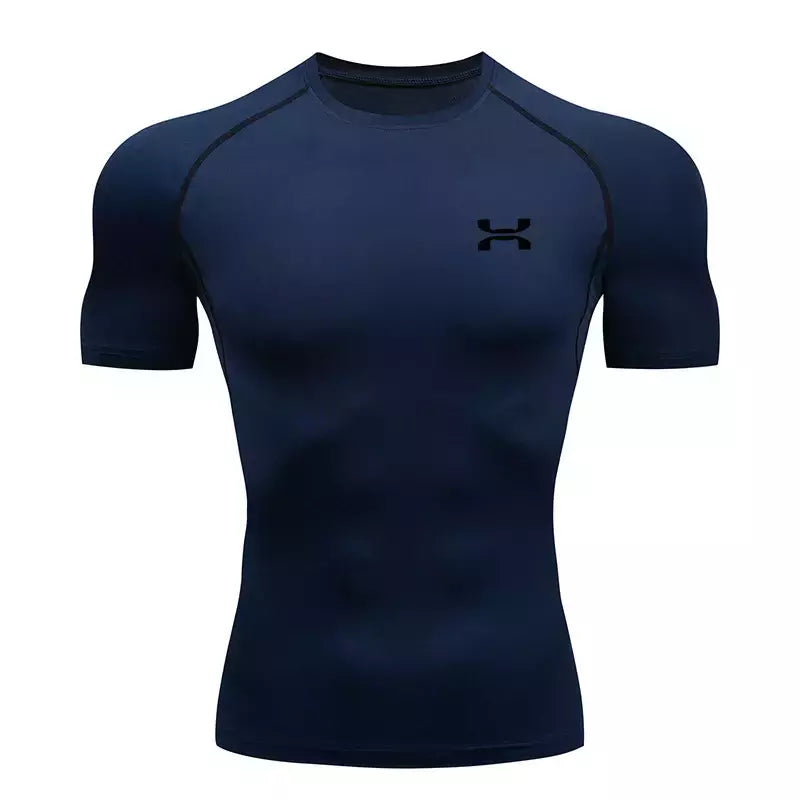 Camisa respirável Rashguard de compressão masculina, ajuste seco, camiseta esportiva MMA Fitness Gym, camisa de corrida, alta qualidade