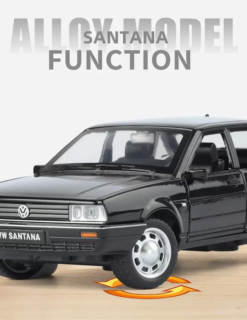 1:32 volkswagen santana liga de metal modelo fundido carro som & luz puxar para trás alta simulação carro de brinquedo das crianças presentes aniversário