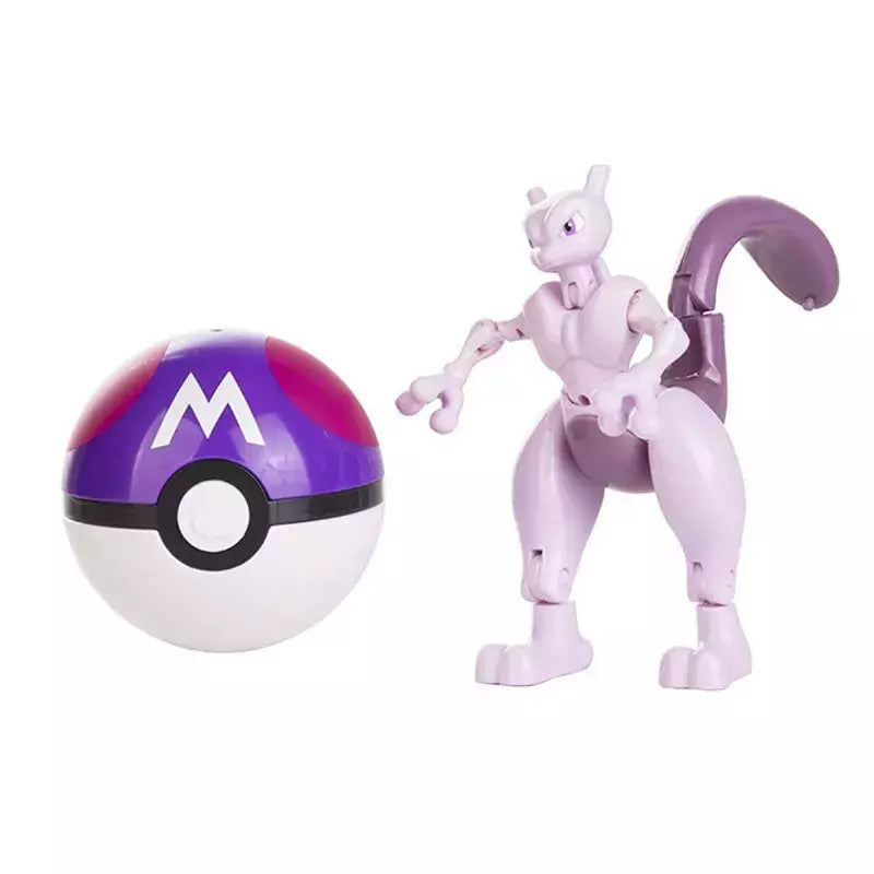 Sobre pokemon anime figura charizard pikachu gyados bolso monstro figura pokeball ação deformação brinquedo modelo crianças presente
