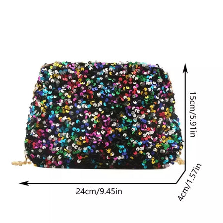 Lantejoulas crossbody saco de corrente simples ins cor sólida lantejoulas bolsa de ombro axilas bolsa de telefone noite sacos de embreagem bolsa