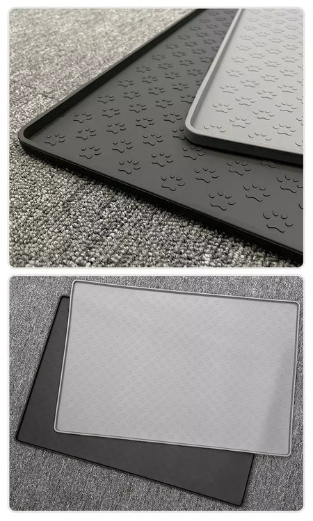 Pet placemat gato comida tigela esteira de alimentação do cão gato cão beber alimentação placemat silicone impermeável antiderrapante pet alimentador esteiras