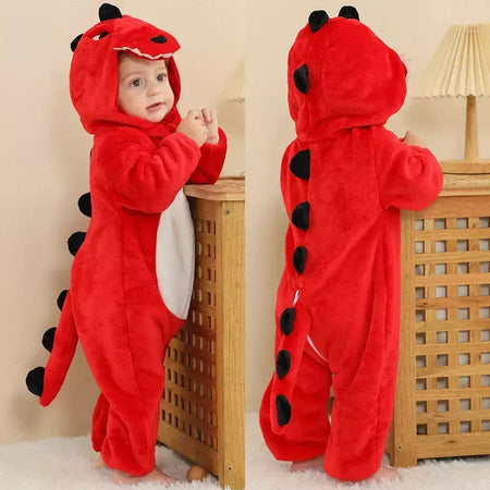 Macacão de flanela para bebés, Macacão Kigurumi, Macaco, Unicórnio, Vaca, Leão, Animal Cosplay, Pijama para 1 a 4 anos Crianças, Meninos, Inverno