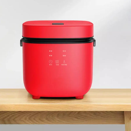 Mini panela de arroz automática, cozinha doméstica, máquina de cozinhar elétrica, 1-2 pessoas, aquecedor de alimentos, vaporizador, 1,2l, panela de arroz pequena
