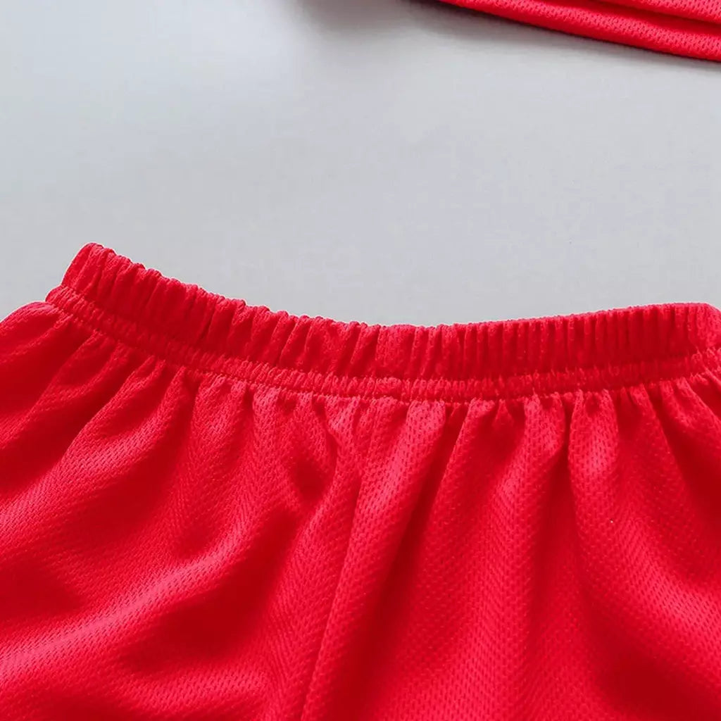 Conjunto de roupas infantis de verão, roupas esportivas de basquete, tops sem mangas + shorts, 2 peças/terno, meninos e meninas