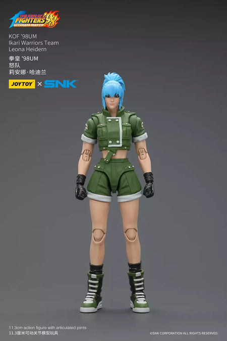 Joyotoy original rei dos lutadores 98um figura de ação kof 98um ikari guerreiros equipe herói 1/18 jogo estatueta modelo brinquedos personalizados