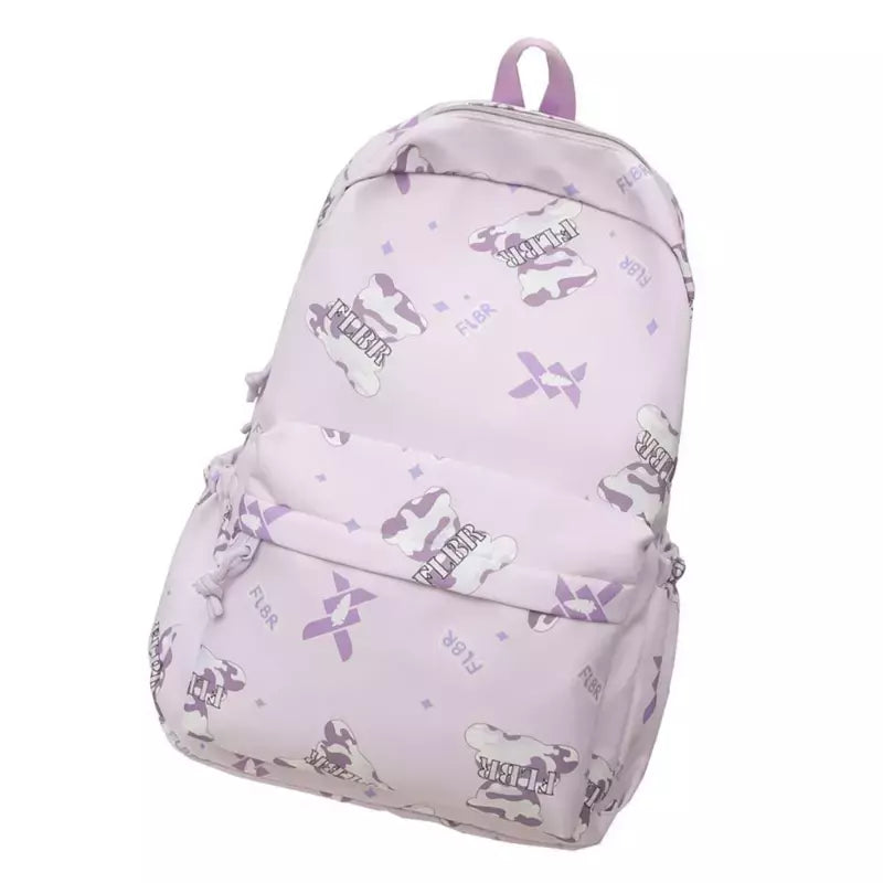 Mochila viagem para mulheres meninas mochila capacidade mochila escolar mochila adorável com estampa urso