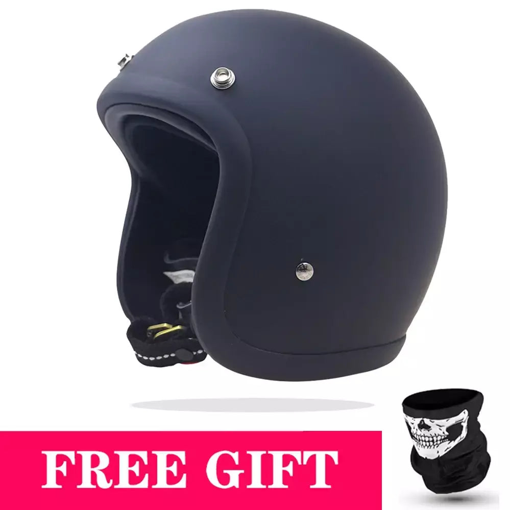 Genuíno vintage tt & cocascos fibra de vidro capacete da motocicleta retro scooter equitação rosto aberto 3/4 jet casco moto capacete dot aprovado