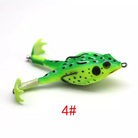 Topwater sapo isca baixo truta iscas de pesca kit conjunto realista prop sapo macio swimbait flutuante com ganchos malhas