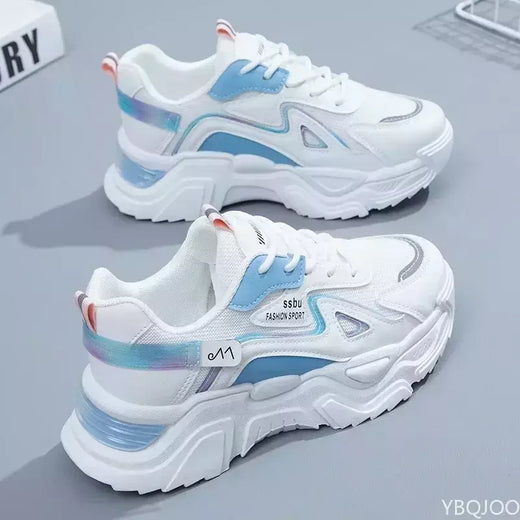 Sapatilhas de plataforma para mulheres, sapatilhas casuais para senhoras, sapatos baixos, verde, 2023