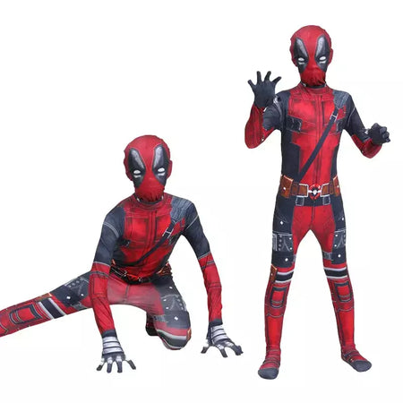 Crianças super-herói bodysuit milhas cosplay peter parker traje dos desenhos animados halloween conjunto com capuz traje de férias macacão com capuz separado