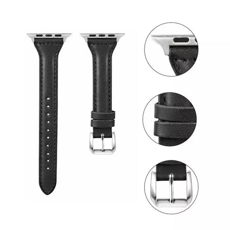 Pulseira de couro para Apple Watch, Banda, Pulseira, Ultra 9, 7, SE, 3, 4, 6, 8, 44mm, 40mm, 41mm, 42mm, 38 milímetros, 49 milímetros, 44 milímetros, 45 milímetros