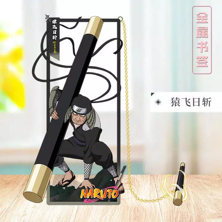 Naruto anime japonês periféricos metal artesanato marcador ornamentos de mesa colecionáveis presente de aniversário criativo para namorado menino brinquedo