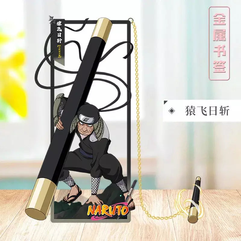 Naruto anime japonês periféricos metal artesanato marcador ornamentos de mesa colecionáveis presente de aniversário criativo para namorado menino brinquedo