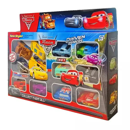 Mini 12 pçs disney pixar carros 3 pistão copo rebote carro coleção relâmpago mcqueen jackson tempestade pvc modelo de carro brinquedo para crianças