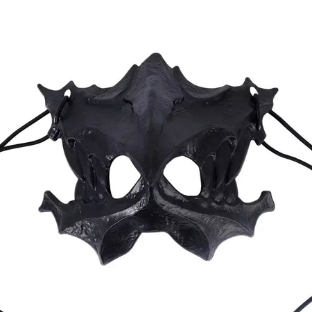 Festa crânio máscara dentes longos demônio esqueleto meia máscara facial lobo dragão tigre houjuu nue máscara cosplay traje de halloween adereços