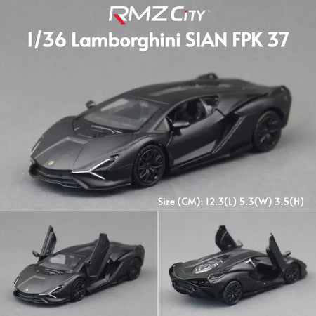 1/36 lamborghini super esporte modelo de carro de brinquedo para crianças rmz city diecast metal miniatura puxar para trás coleção presente criança meninos