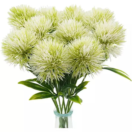 3/5/10 pçs 26cm plantas artificiais buquê de dandelion para casa decoração do quarto jardim casamento flores falsas vaso ornamental