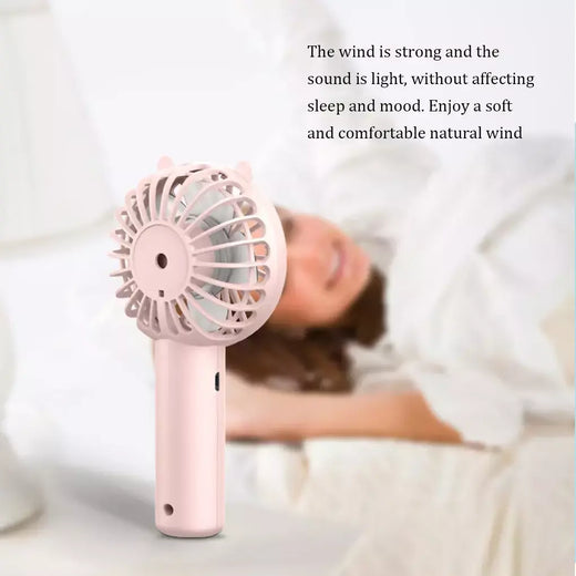 Mini Ventilador Portátil Portátil, Ventiladores Recarregáveis USB, Dispositivo de Refrigeração de Mesa, Refrigerador Mute Pequeno para Adultos, Crianças, Ao ar livre, Dormitório, Escritório, Viagem