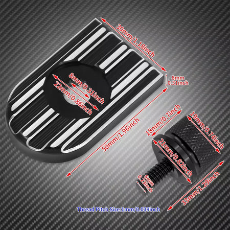 Universal motocicleta traseiro fender assento parafuso porca guia kit de montagem botão capa para harley dyna sportster xl touring flhr softail
