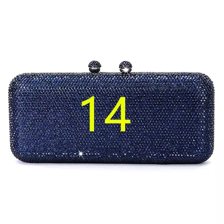Rhinestone Clutch Bag para Mulheres, Evening Bag, Dinner Bag, Diamante, Pedra, Cristal, Festa de Casamento, Presente de Natal, Luxo mais recente