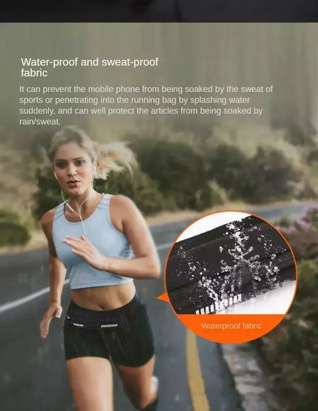 Cintura impermeável e sacos de corrida para mulheres, suporte do dinheiro, suporte do telefone, corrida, treinamento, cinto chave, acessórios de bicicleta, bolsas, esportes, fitness
