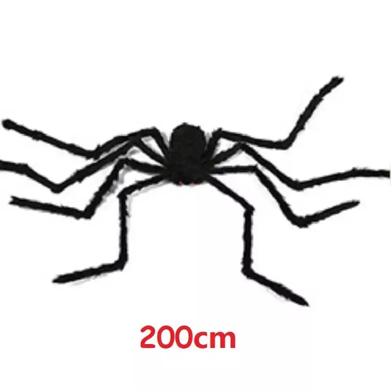 Halloween preto assustador aranha gigante enorme teia de aranha decoração de halloween para casa barra casa assombrada adereços férias decoração ao ar livre