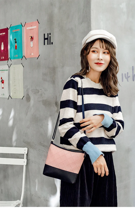 Bolsa de ombro única padrão floral para mulheres, Bolsa de balde pequena, Superfície macia, Material PU, Bolsa Crossbody elegante para senhoras