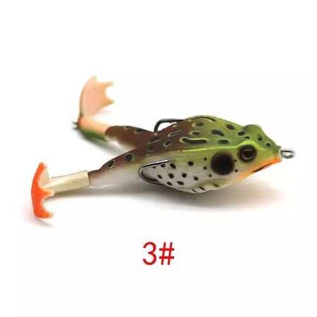 Topwater sapo isca baixo truta iscas de pesca kit conjunto realista prop sapo macio swimbait flutuante com ganchos malhas