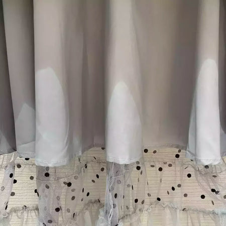 Vestido feminino slim fit plissado em malha, cintura alta, manga longa, retalhamento, vestido feminino de renda, moda outono