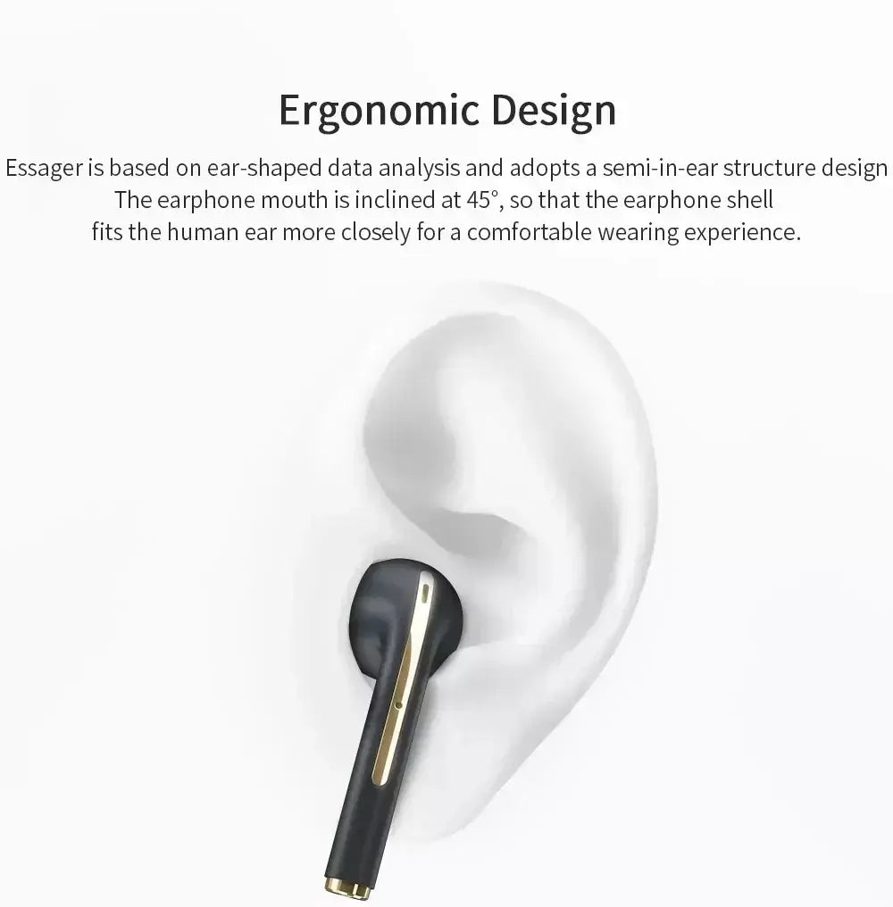 Original xiaomi j18 fone de ouvido sem fio fones bluetooth verdadeiro para estéreo esporte jogo tws fones ouvido no ouvido com microfone toque