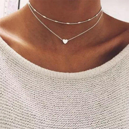 Vintage redondo charme em camadas colar jóias femininas acessórios em camadas para meninas roupas presentes estéticos moda pingente 2024