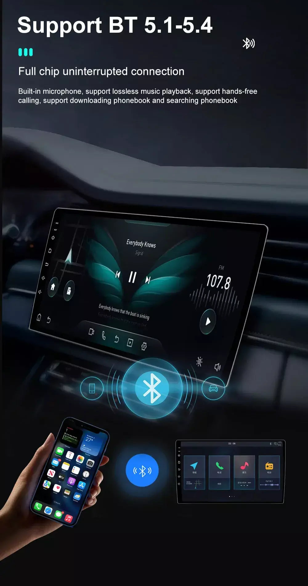 Rádio do carro carplay android 15 para ford fiesta mk 6 para ford fiesta mk 7 2008 - 2019 reprodutor de vídeo multimídia tela sensível ao toque gps automático