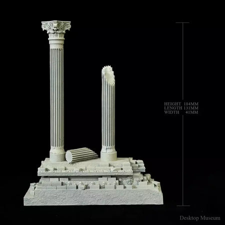 Paisagem de água para tanque de peixes, coluna romana, ornamento, aquário, paisagem (185mm de altura) LTCP-407
