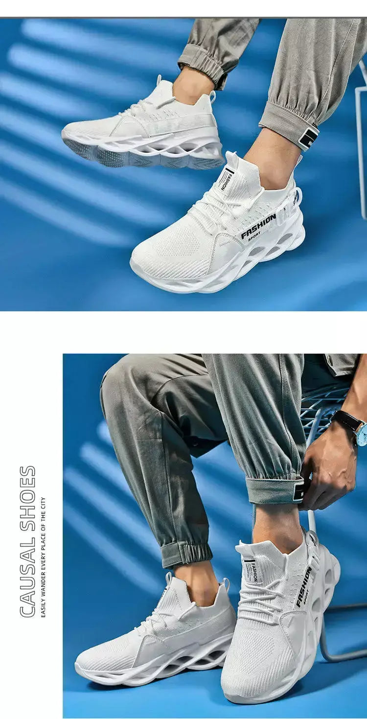 Venda quente moda roxo tênis casuais das mulheres dos homens lâmina tênis de corrida tamanho grande 48 luz respirável sapatos esportivos masculino malha tênis