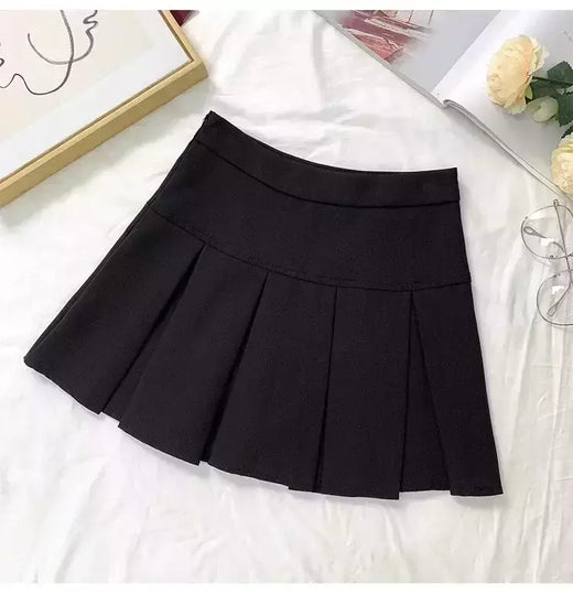 Mini vestido de cintura alta feminino, Cinza, Emagrecimento, Versátil, Anti-Exposição, Saia Linha A, Design, Sentido, Primavera, Outono, Novo, 2022