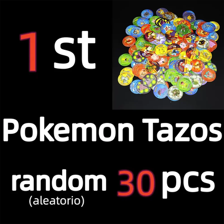 Pokemons Tazos 1/2/3 Geração 30/141/160PCS Pikachu Charizard Rodada Cartão Colecionável Álbum Treinador Pogs Cheetos Chipitaps Tap