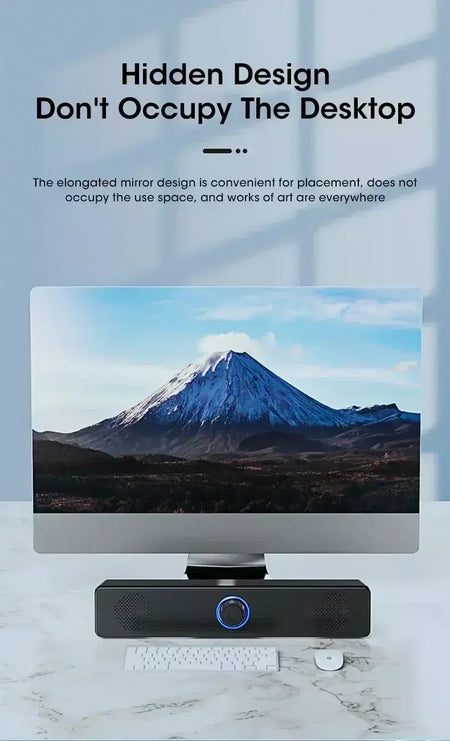 Bluetooth 4d surround alto-falante sistema de som de cinema em casa computador soundbar tv subwoofer com fio estéreo graves fortes para festa em casa