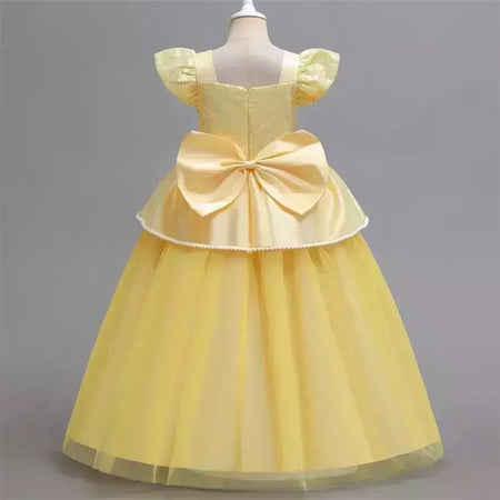 Rapunzel vestido para meninas cinderela belle vestir-se fantasia crianças aniversário princesa traje crianças roupas de festa de halloween 3-10y
