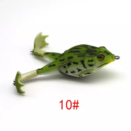 Topwater sapo isca baixo truta iscas de pesca kit conjunto realista prop sapo macio swimbait flutuante com ganchos malhas